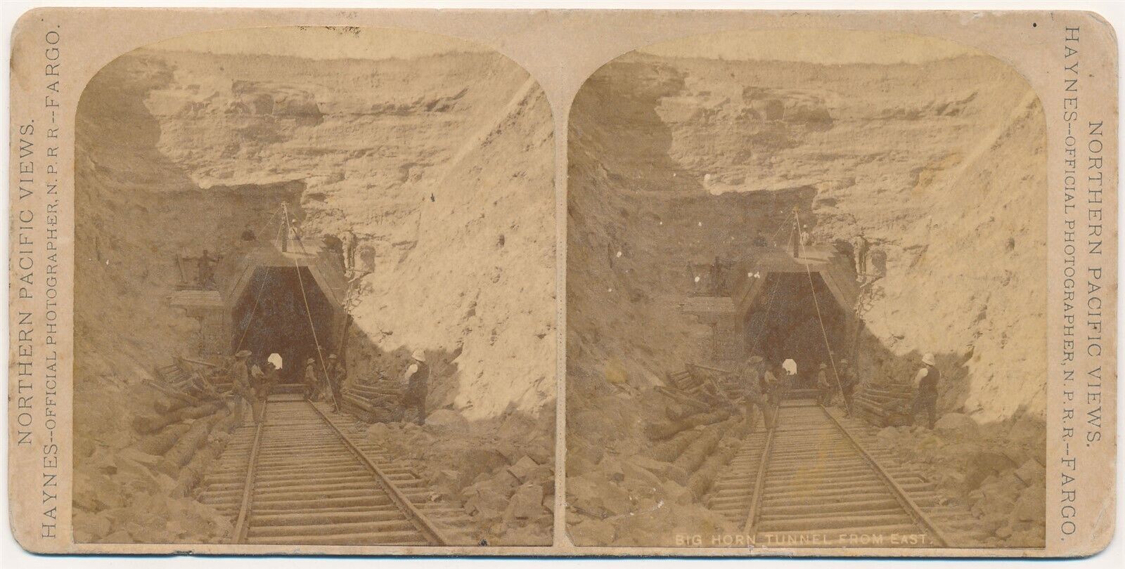 MONTANA SV - Bighorn Railroad Tunnel - FJ Haynes 1880s