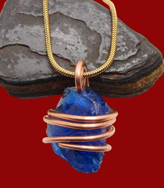 Gorgeous Genuine Monatomic Andara Crystal Pendant Copper #326