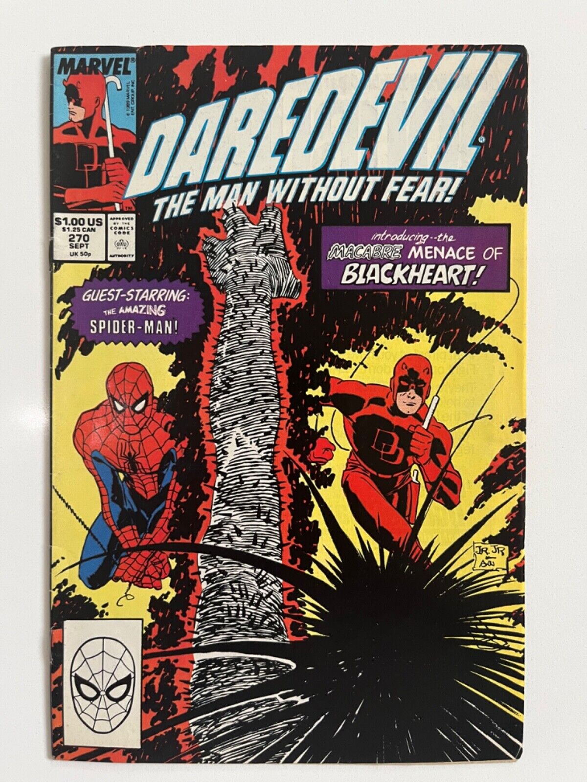 Marvel Daredevil #270 • Marvel 1989 • 1st appearance of Blackheart • Copper Age