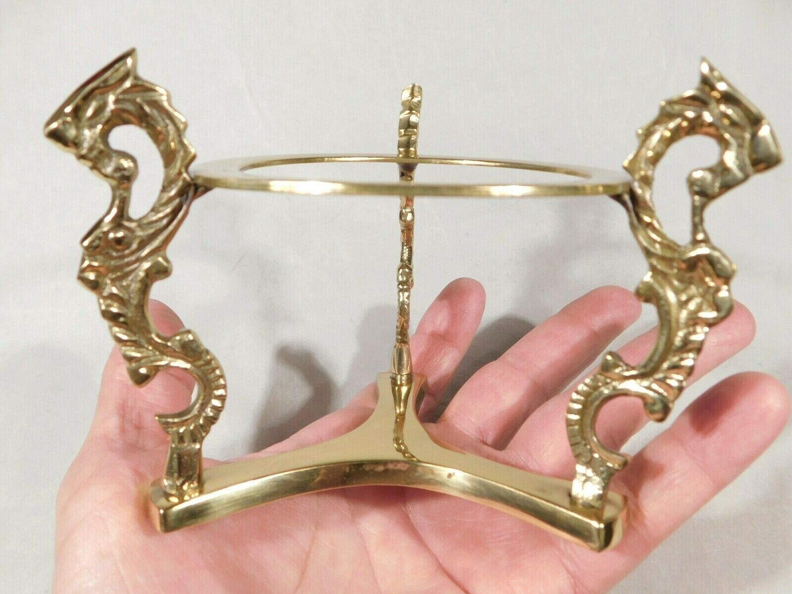 SPHERE Display Stand Large Size  Dragon Design Solid Brass