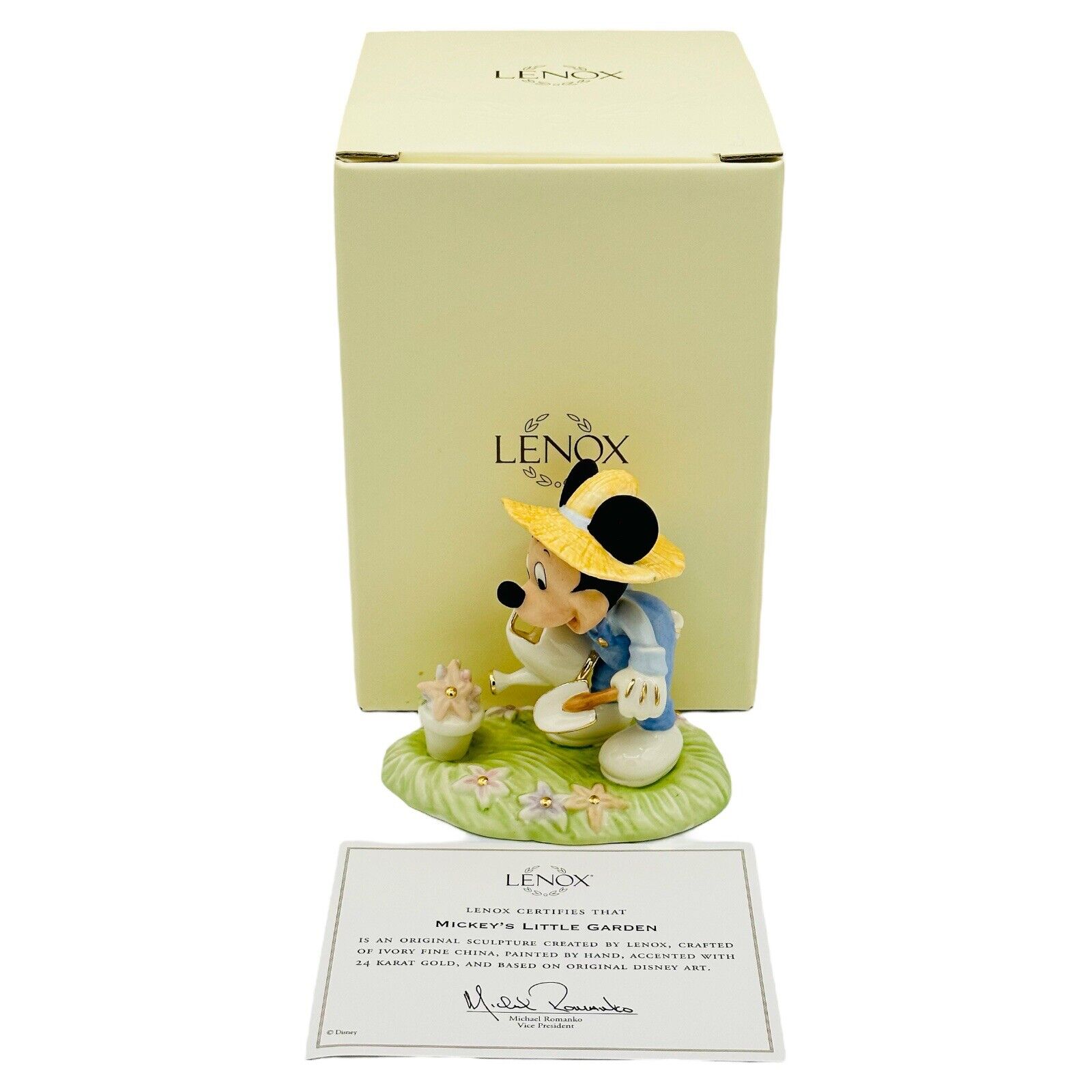 Lenox Disney Mickey’s Little Garden Figurine Mickey For All Seasons Collection