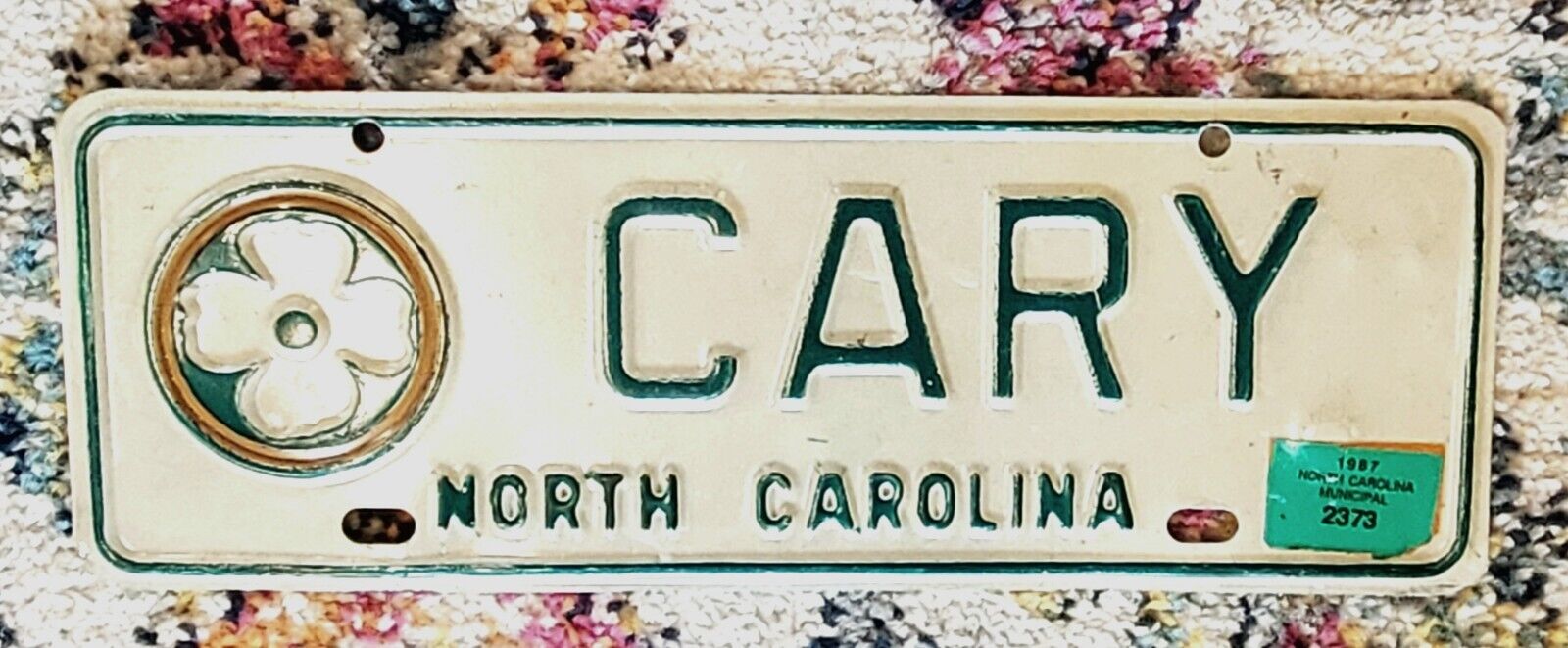 1987 North Carolina Vintage City of Cary - 2373 - Hard To Find Rare Tag ...