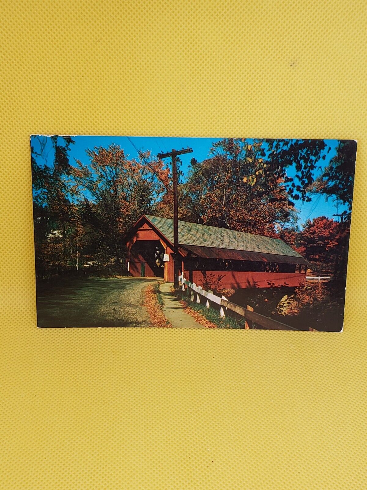 Postcard The Creamery Covered Bridge, Brattleboro, Vermont #199
