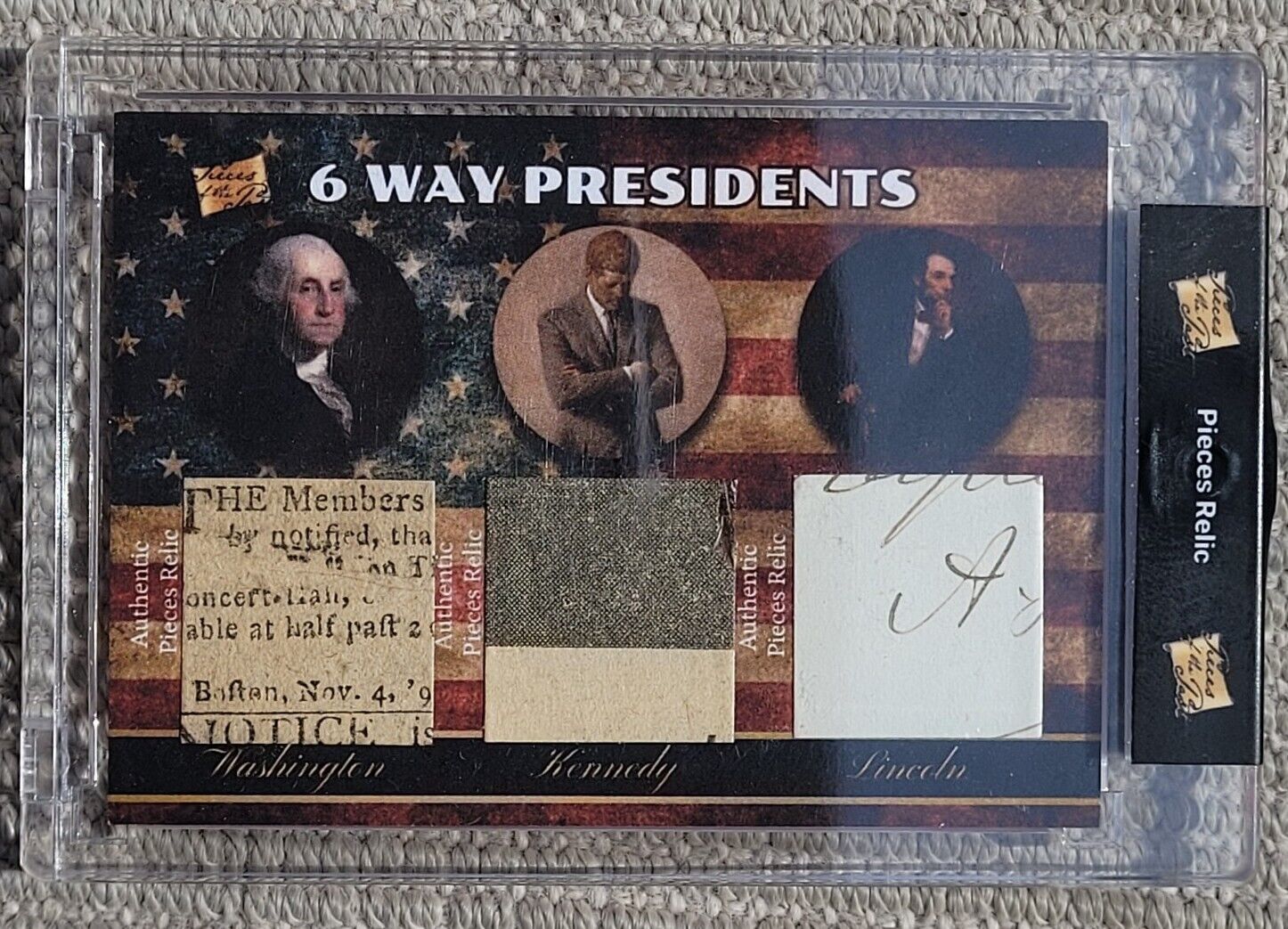 2022 Pieces Of The Past -- 6 WAY PRESIDENTS -- Pieces Relic