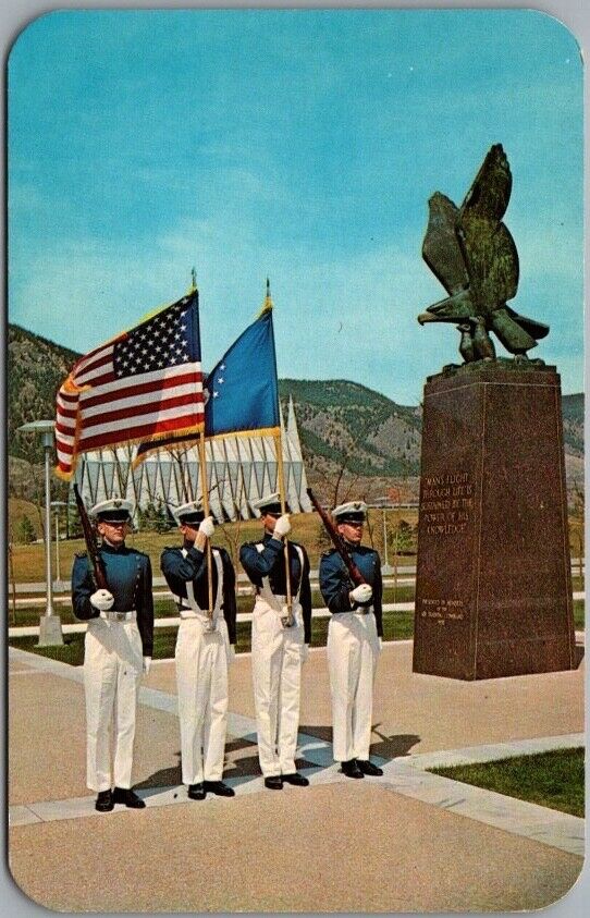 1960s UNITED STATES AIR FORCE ACADEMY Colorado Springs Postcard \