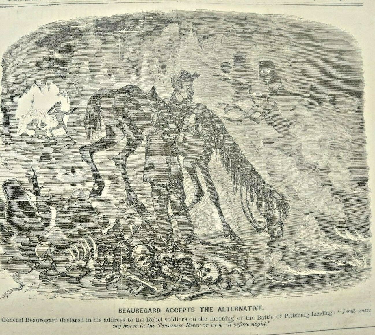 Frank Leslie\'s Illustrated 5/10/1862 Map Rebel forts on Mississippi/ Ft. Pulaski