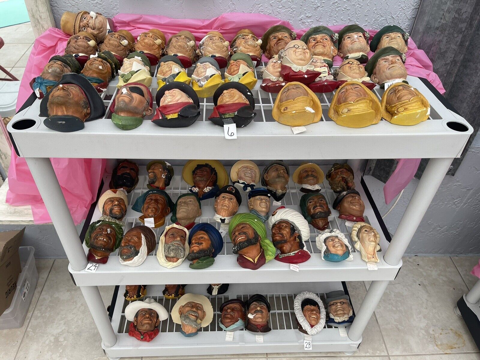 Bossons Chalkware Head~Faces Wall Hanging Art Figurine *PICK 1 * LOT Assorted