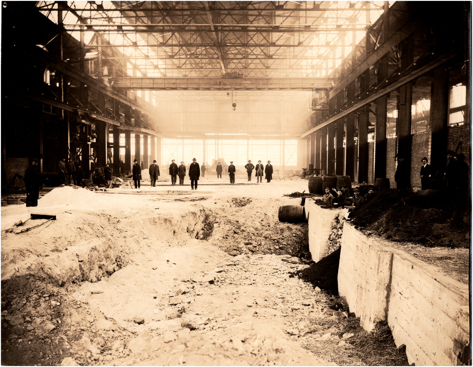 1910s Frick Company Building Construction Waynesboro Pennsylvania Antique Photo