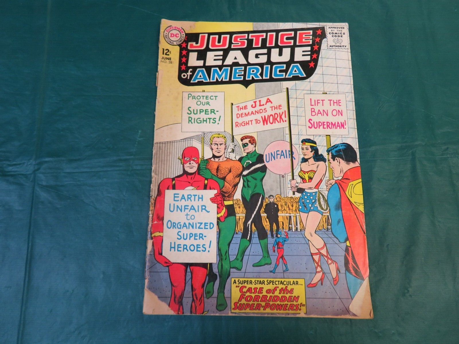 June 1964 DC Comics: The Justice League Of America #28 - Forbidden Super-Powers