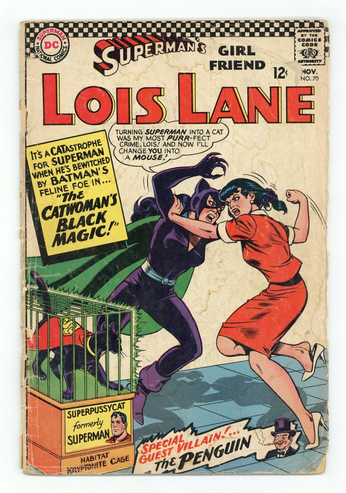 Superman's Girlfriend Lois Lane #70 FR/GD 1.5 1966 1st SA app. Catwoman