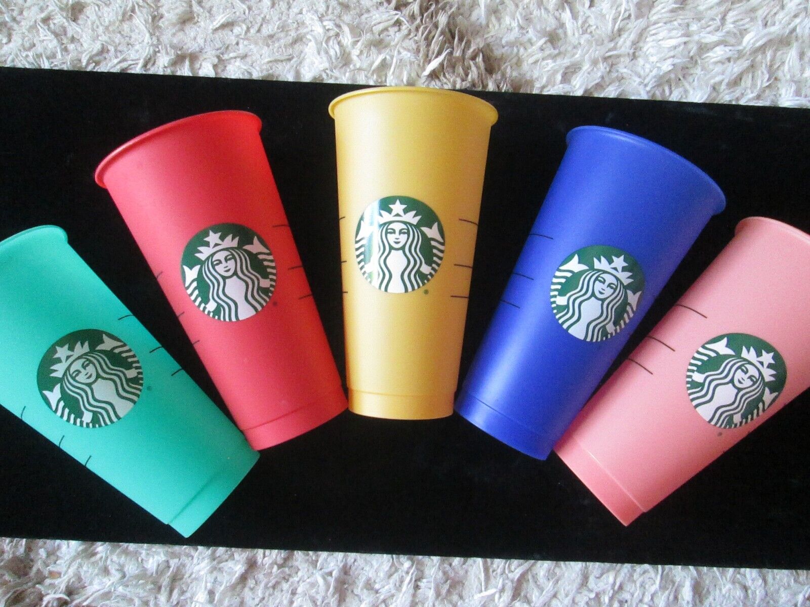 Starbucks Reusable Cold Cups Set of 5 2021 Collection 24 fl oz