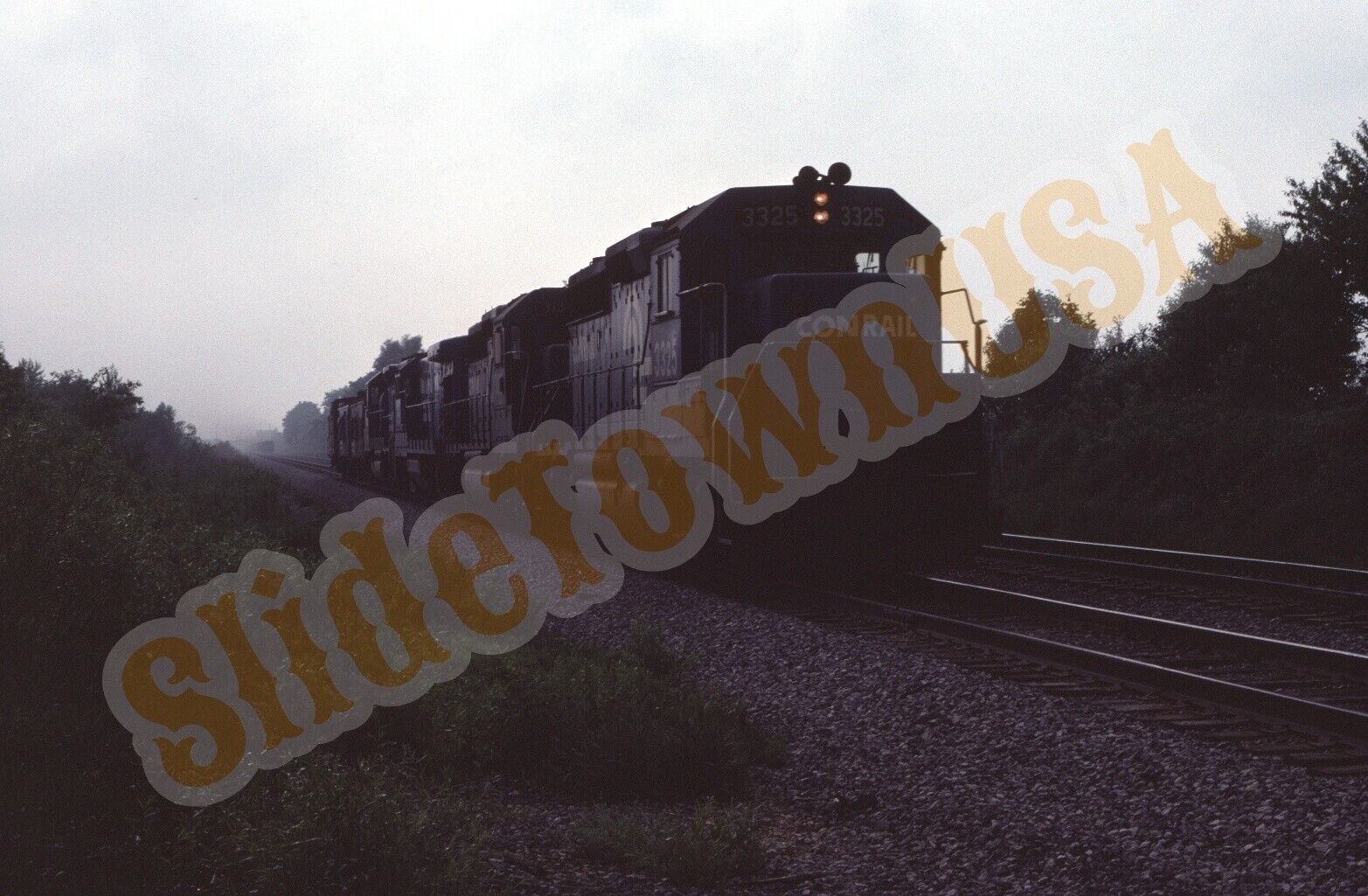 Vtg 1982 Train Slide 3325 CR Conrail Engine X2C006
