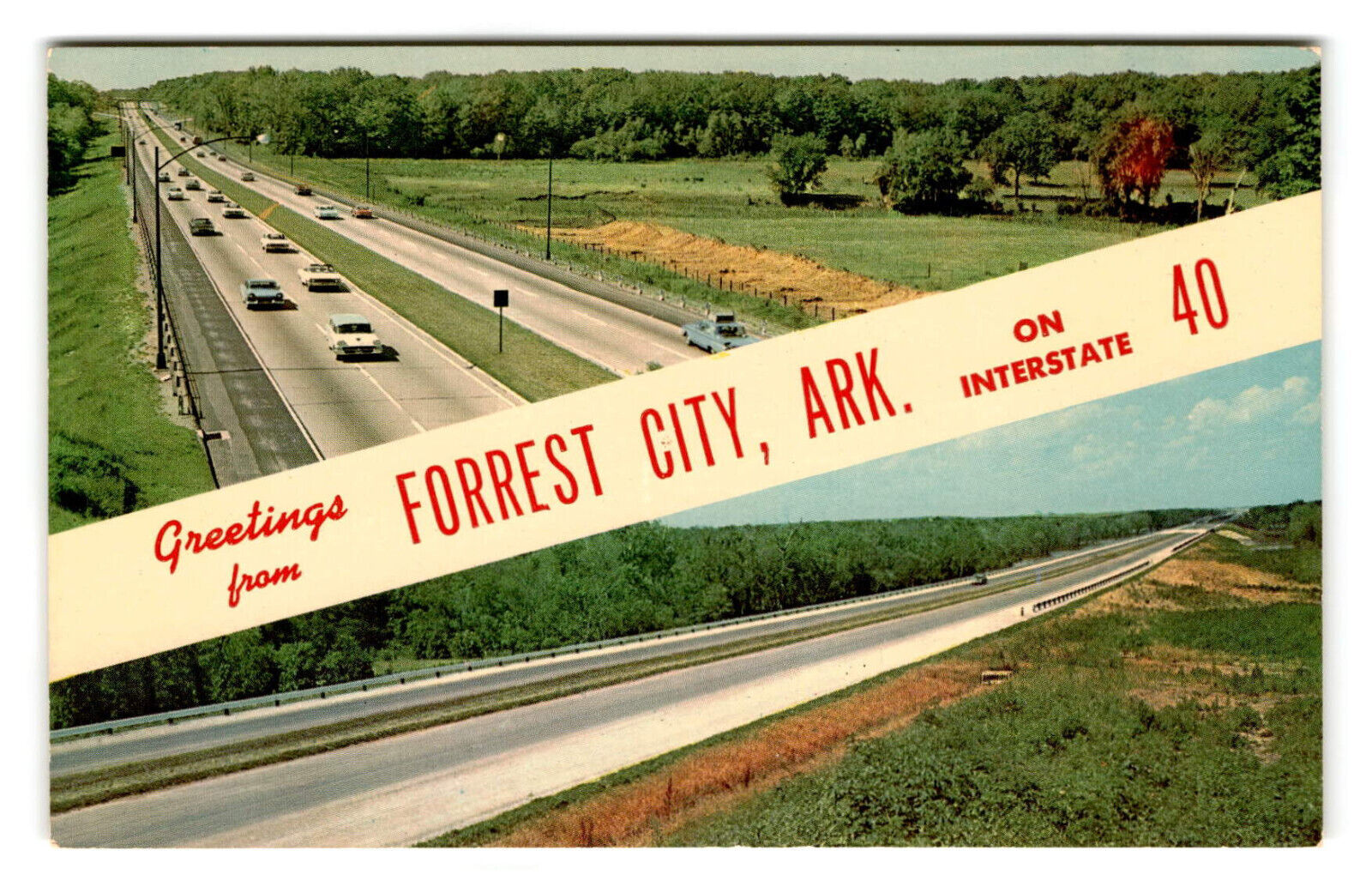 Postcard - Greetings From Forrest City, Arkansas - Unposted