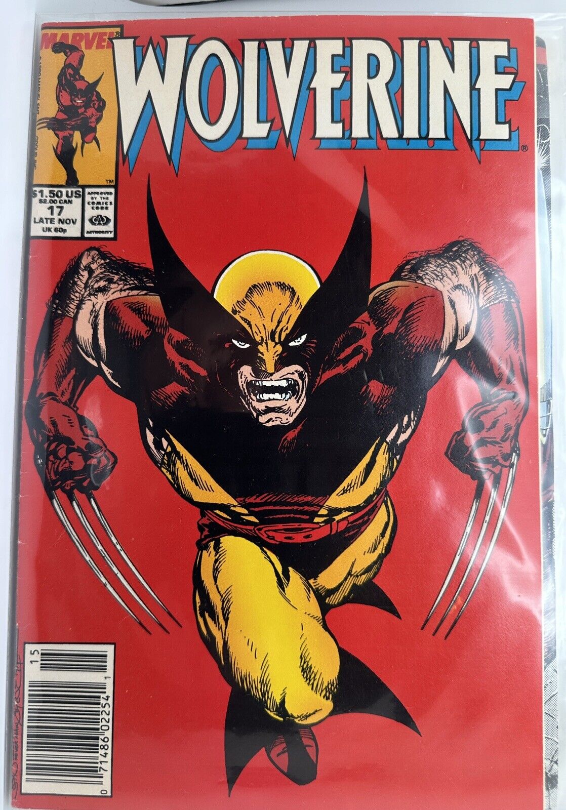 WOLVERINE #17 - MARVEL COMICS - 1989