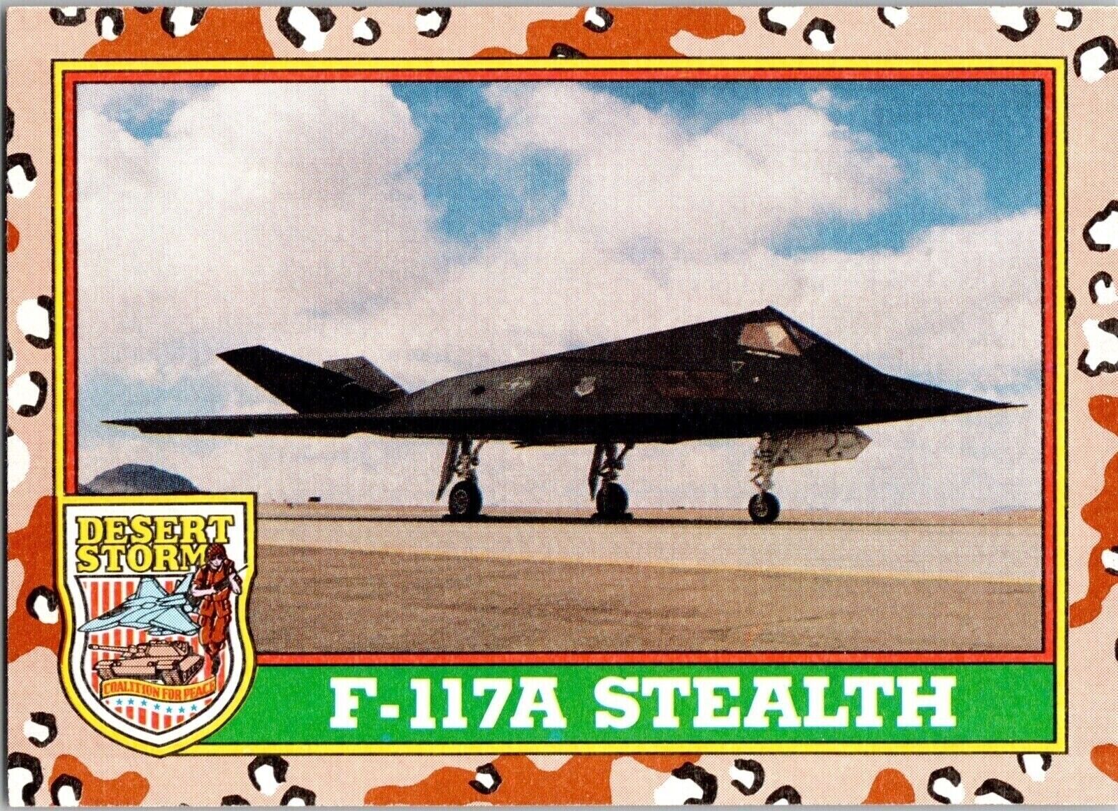 1991 Desert Storm 21 F-117A Stealth Topps Trading Card TCG CCG