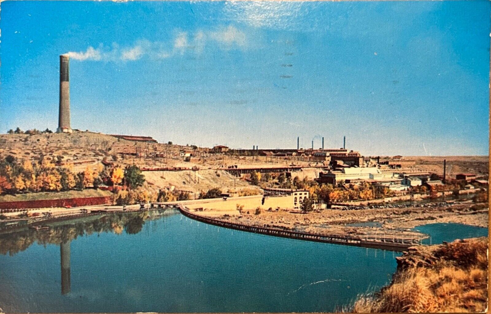 Great Falls Montana A.C.M. Smelter Copper Zinc Refinery Vintage Postcard c1950