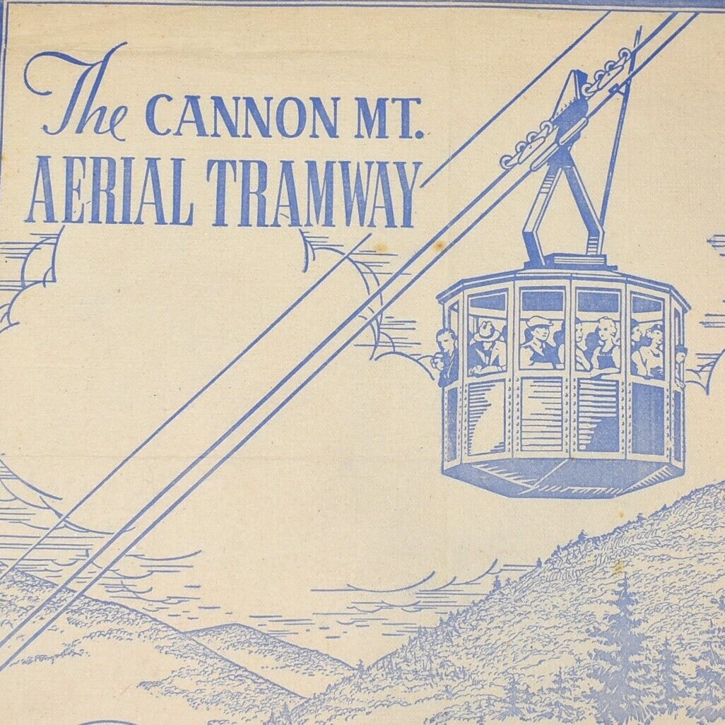 1950s The Cannon Mt Aerial Tramway Restaurant Franconia Notch New Hampshire