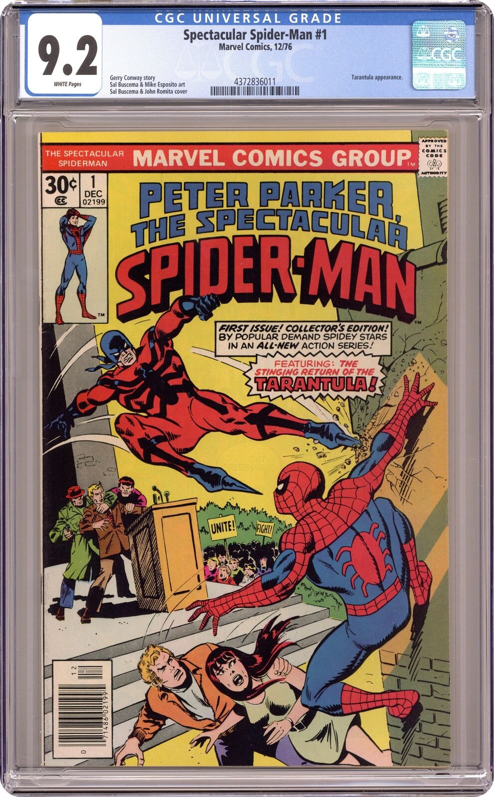 Spectacular Spider-Man Peter Parker #1 CGC 9.2 1976 4372836011