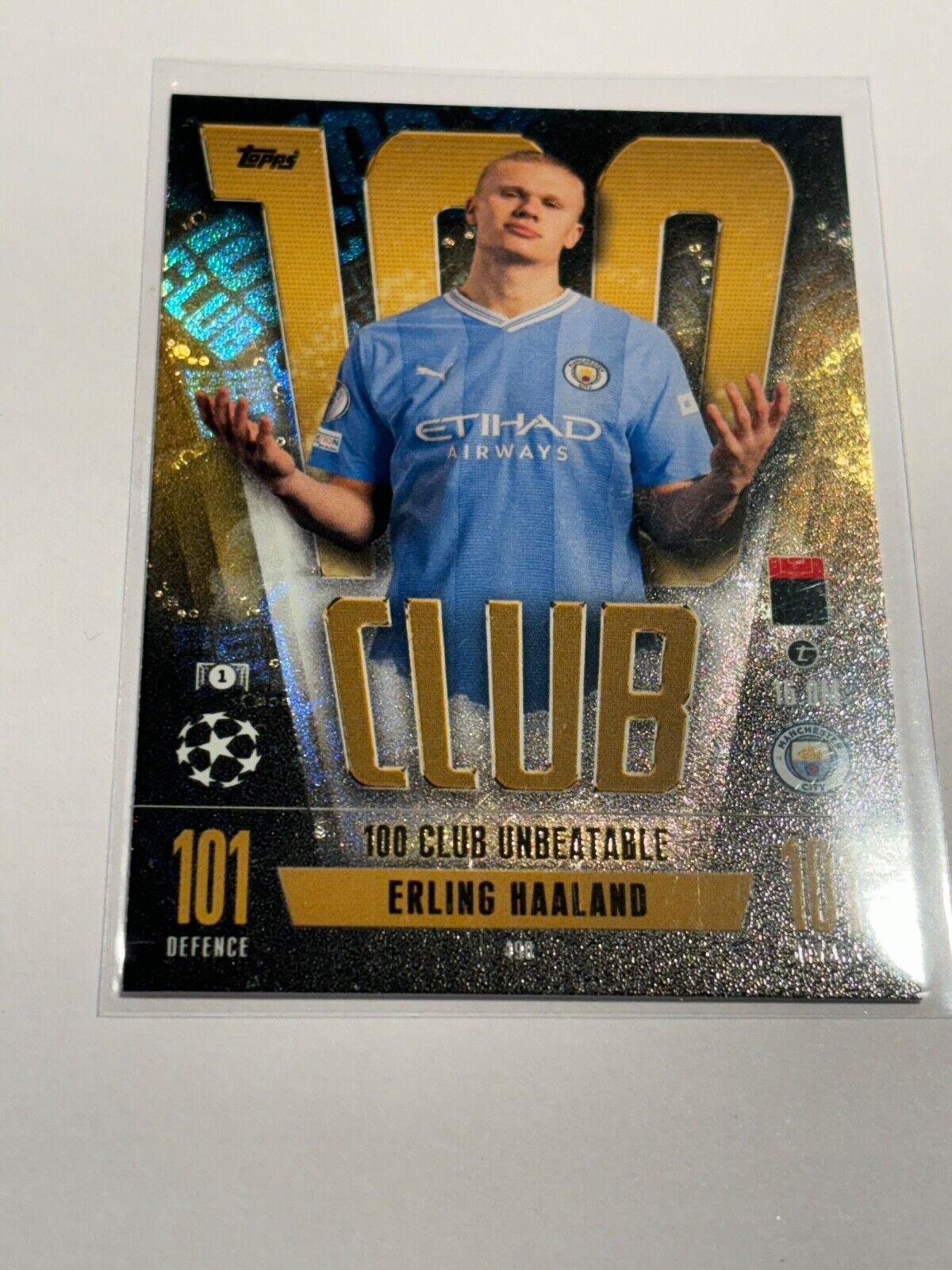 TOPPS MATCH ATTAX CHAMPIONS LEAGUE 23/24 100 CLUB UNATABLE ERLING HAALAND 490