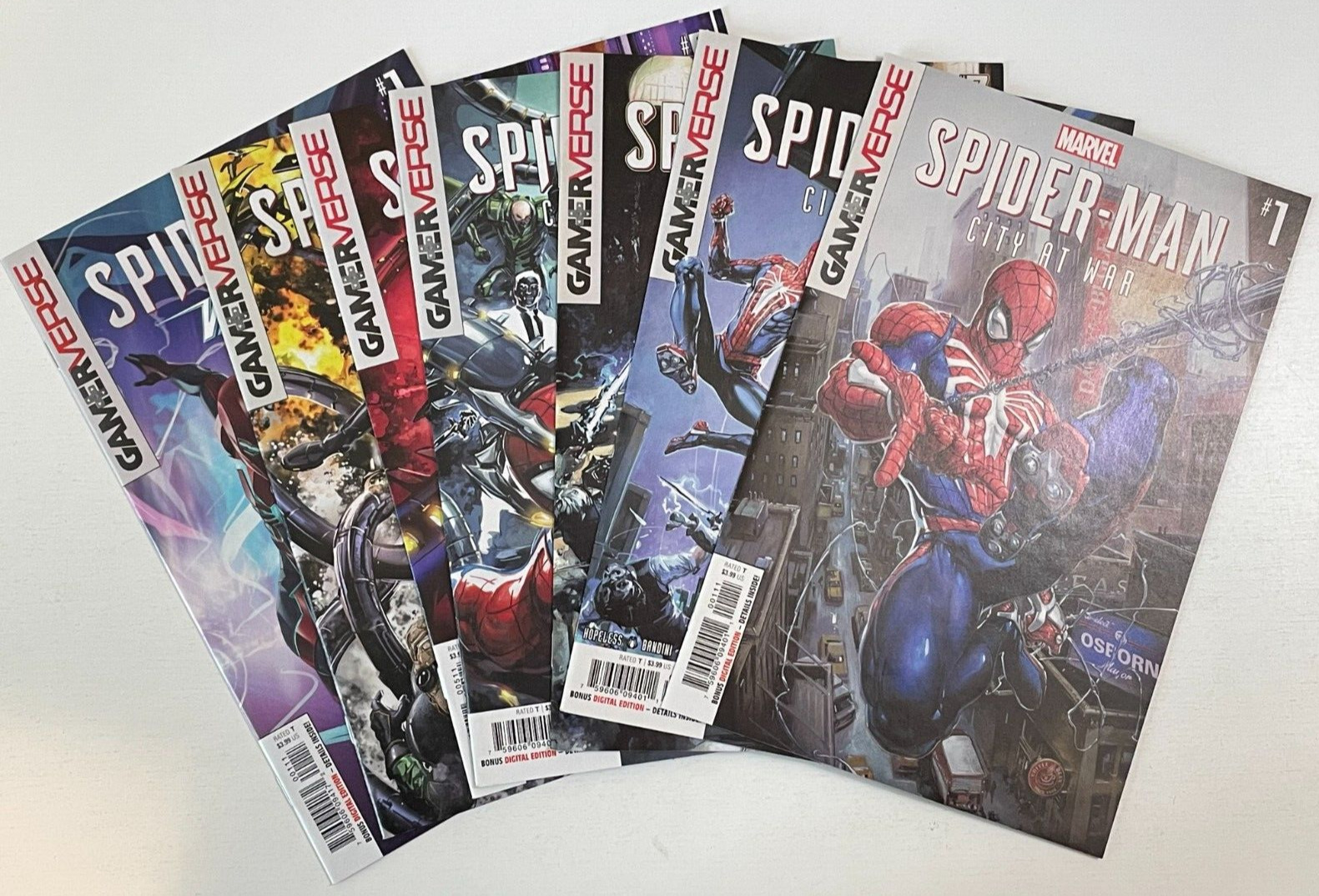 Marvel Comics SPIDER-MAN CITY AT WAR COMPLETE SET # 1-6 + VELOCITY # 1 VFNM 2019