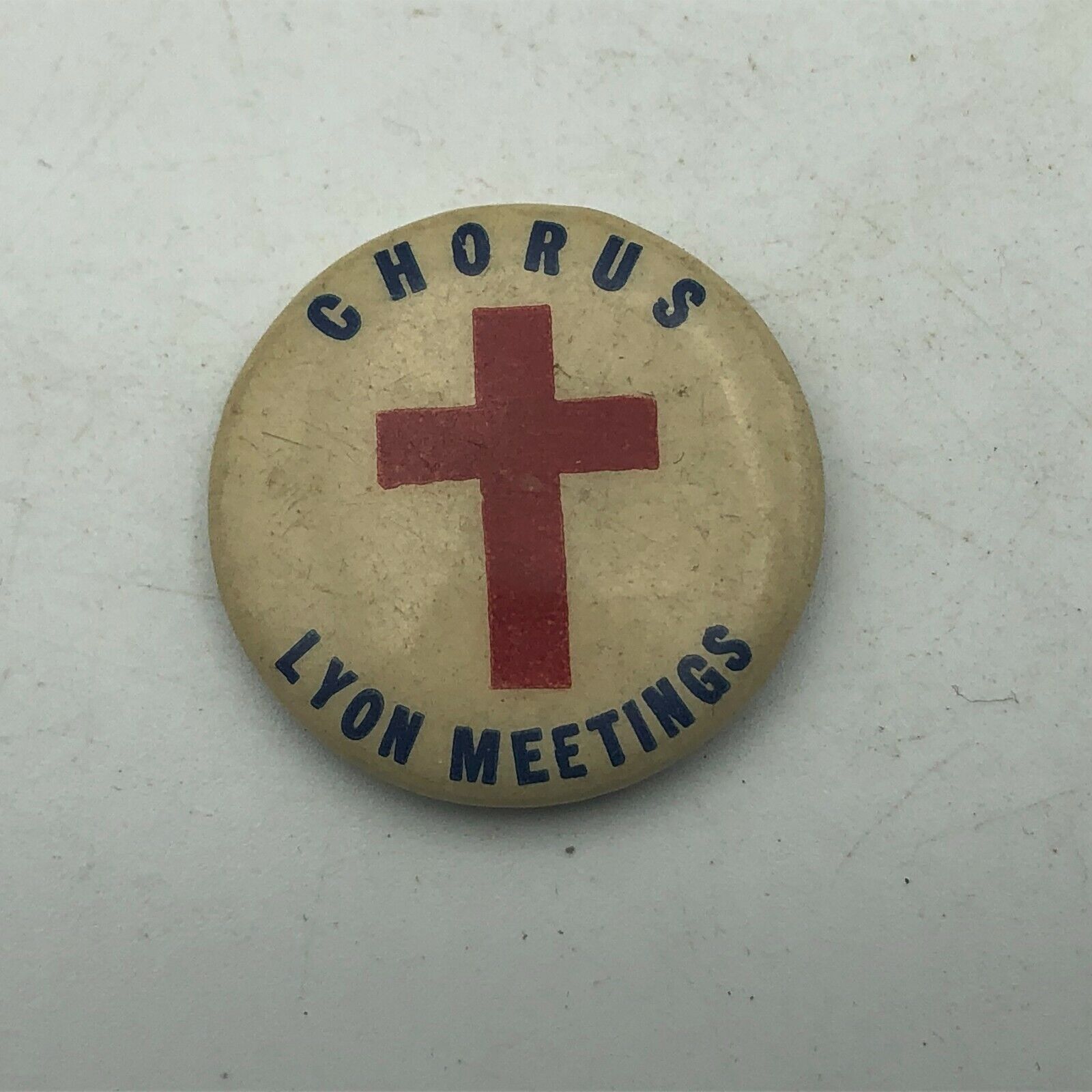 Rare Vintage Red Cross Chorus Lyon Meetings 1\