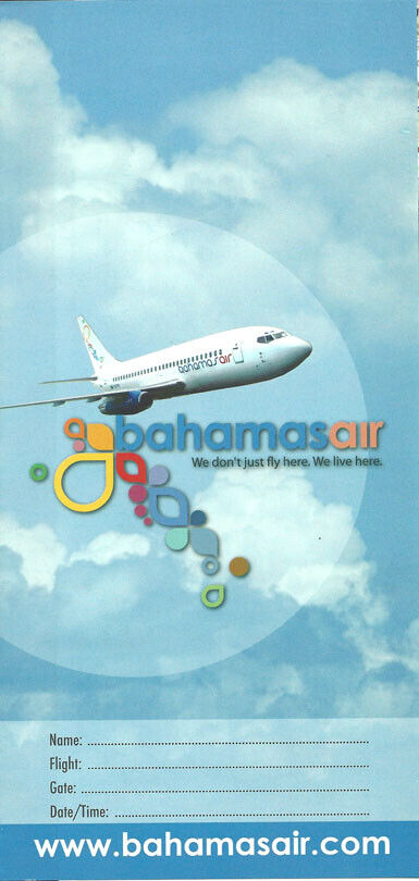 Bahamasair ticket jacket wallet We live here [1041] Buy 4+ save 50%
