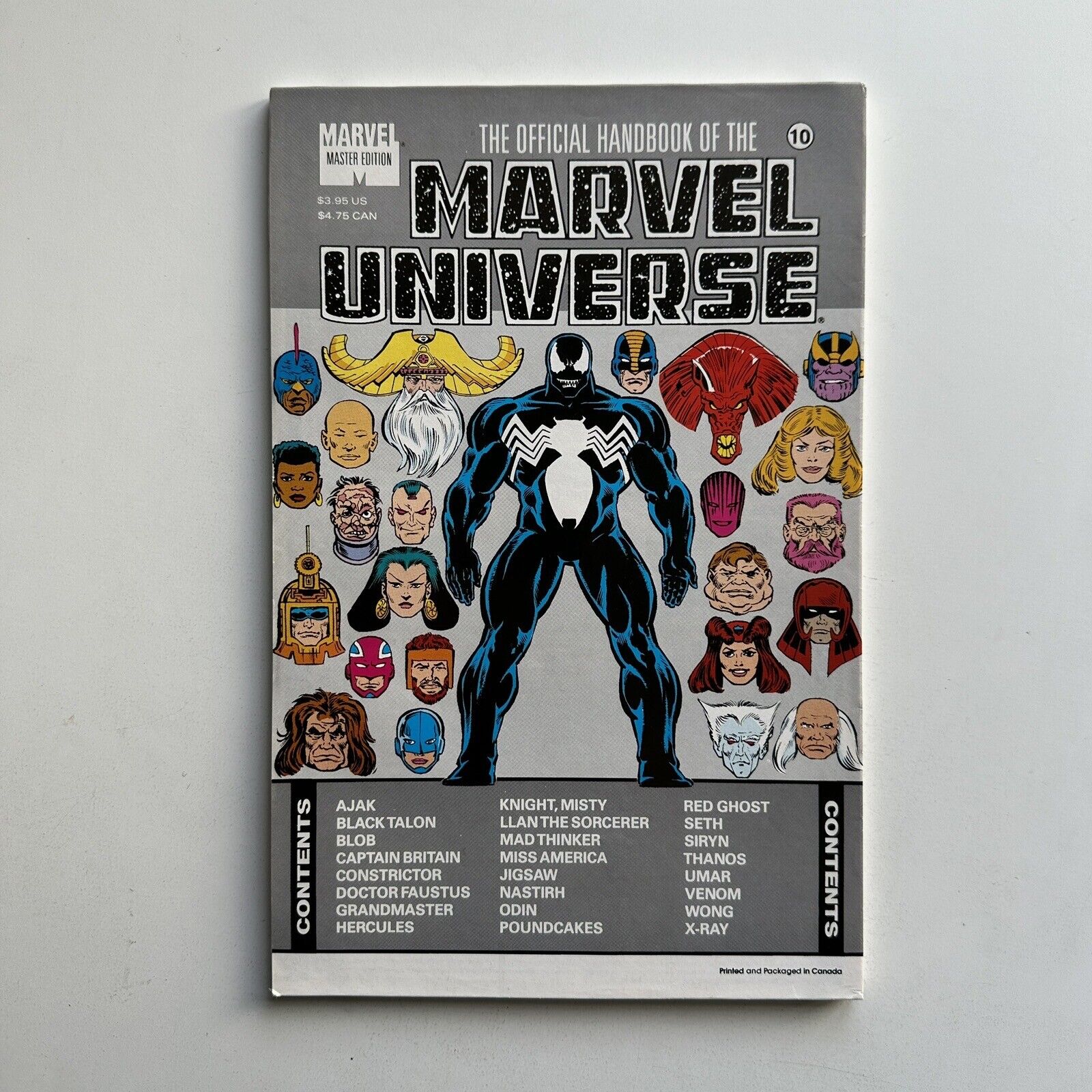 Official Handbook of the Marvel Universe Master Edition #10 Venom 1991