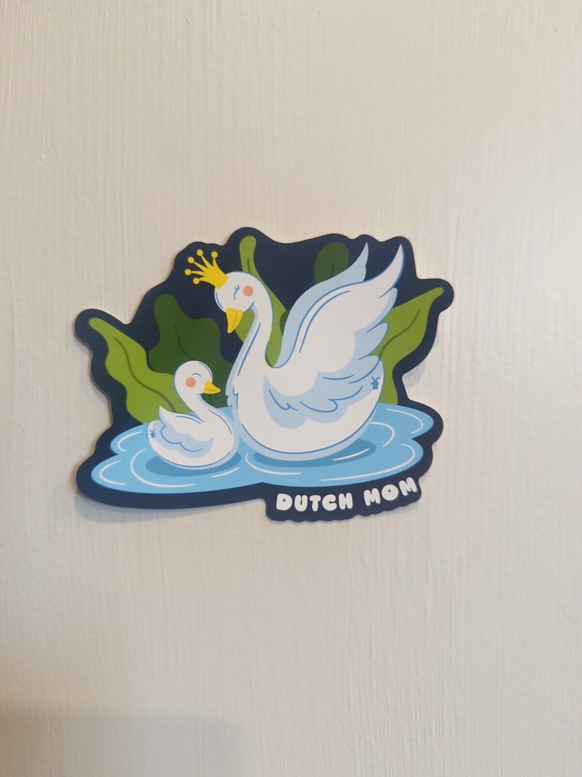 Dutch Bros Rare Sticker Mother’s Day 2024 Mom & Baby Swan W/ Crown-BULK DISCOUNT