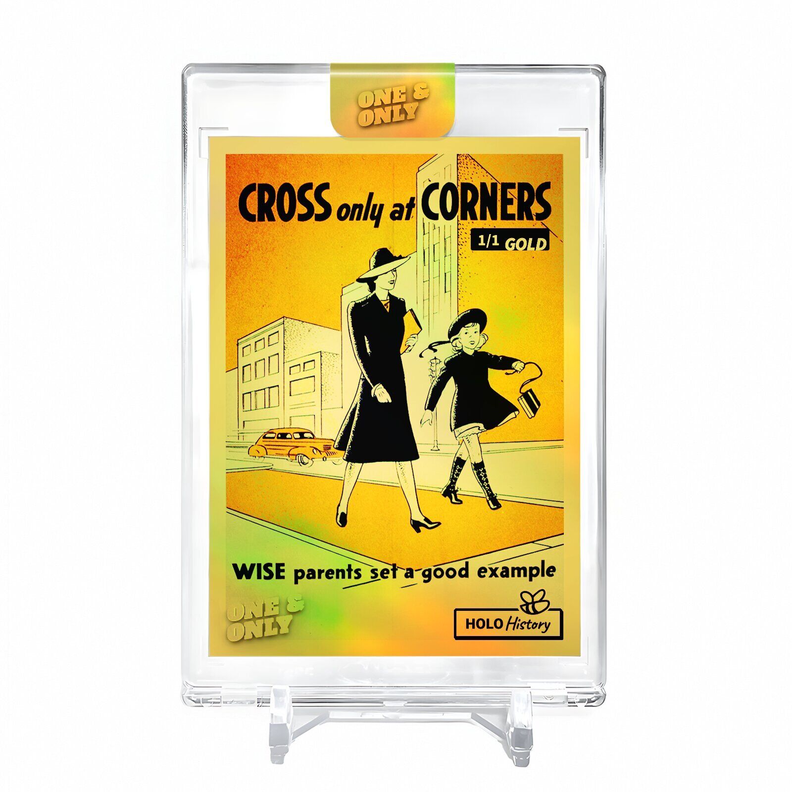 CROSS ONLY AT CORNERS Holo GOLD Card 2023 GleeBeeCo #CWF8-G 1/1