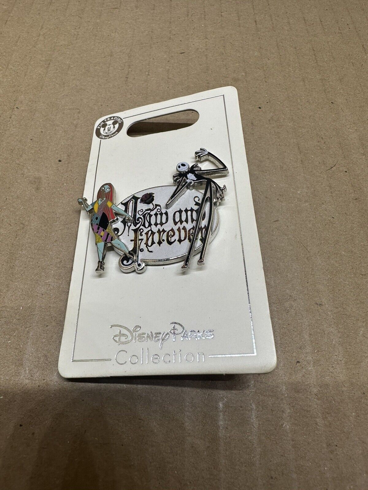 Disney Parks Pin NBC Nightmare Before Christmas Jack and Sally Now and Forever