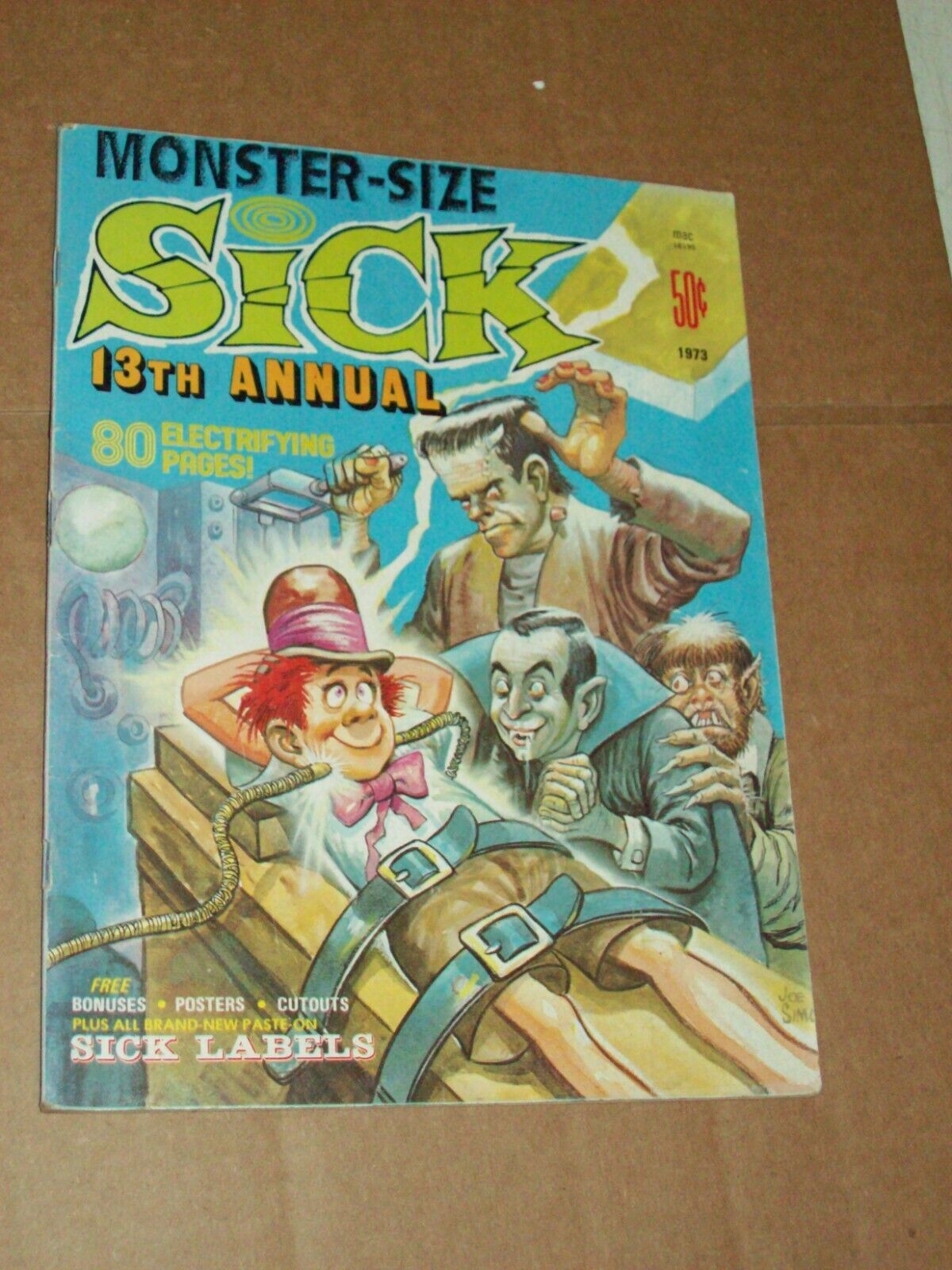 1973 SICK satirical-humor Magazine Monster size 13th annual Nixon Poster