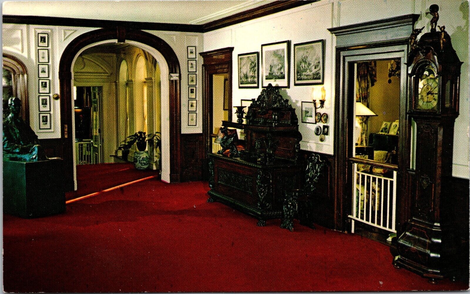 Reception Hall of the Roosevelt Home President  Franklin D Roosevelt {WW}