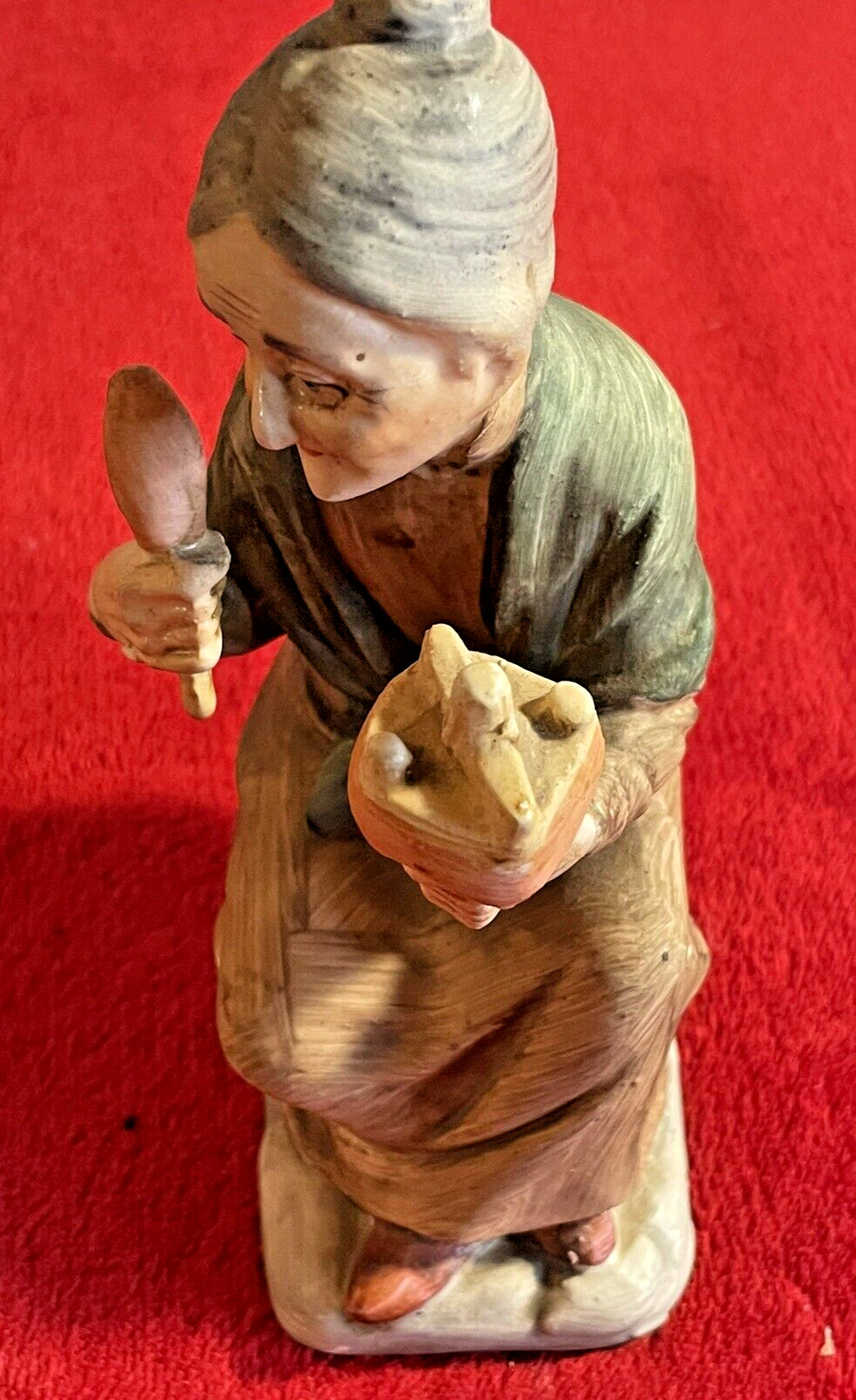 Vintage Norleans Japan Figurine Old Woman 7\