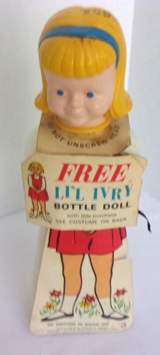 Vintage Li'l Ivry Bottle Doll TO MAKE Used Bottle Ivory Liquid Dish Soap