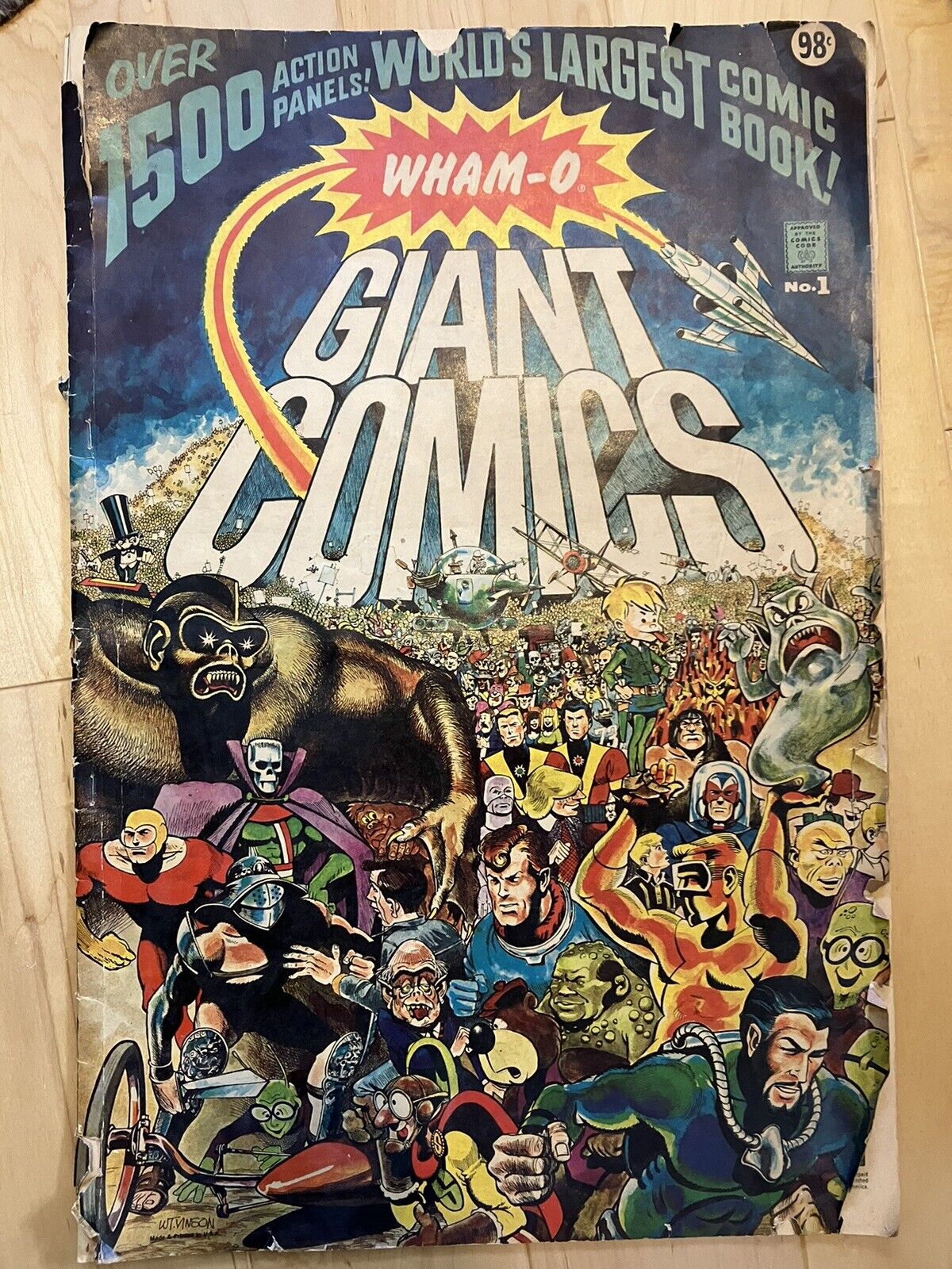 WHAM-O Giant Comics world's largest comic 1967 original