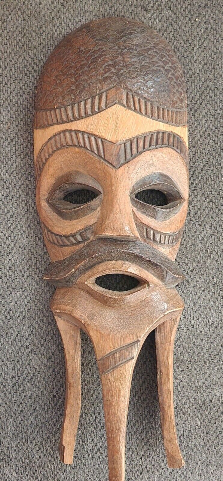 Handcrafted African Wood Masks - Spoons Authentic Artisanal Decor SEE PICS