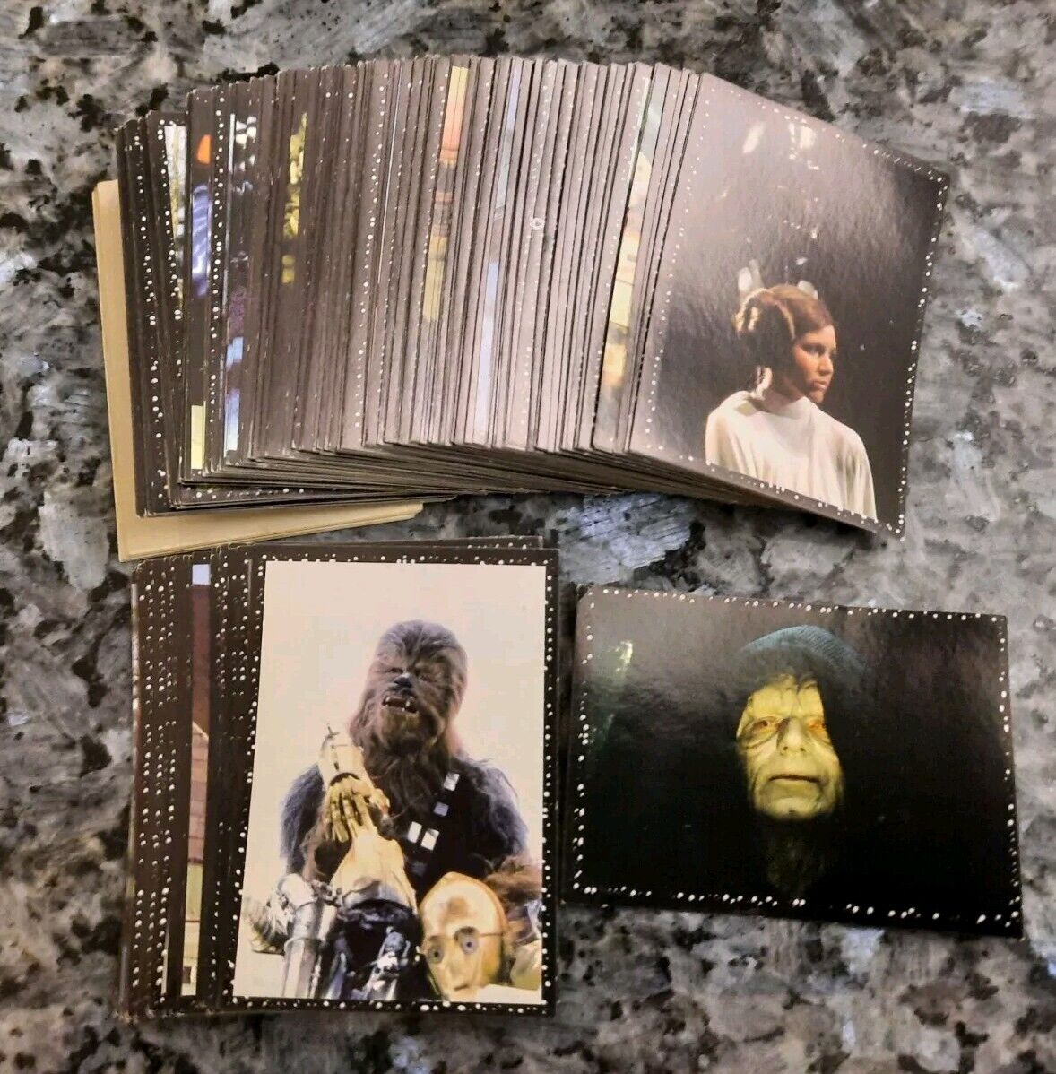 LOT of (195) 1996 Panini European Star Wars Album Stickers
