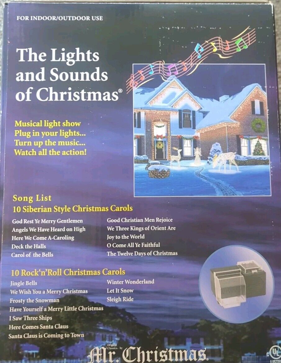 Mr. Christmas Lights And Sounds Of Christmas - Green (0400018055657) NOS