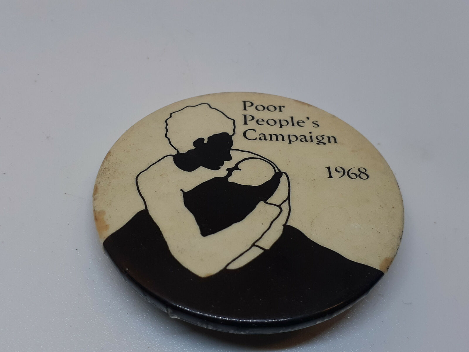  1968 Poor People\'s Campaign Pinback Button Civil Rights MLK  1960s