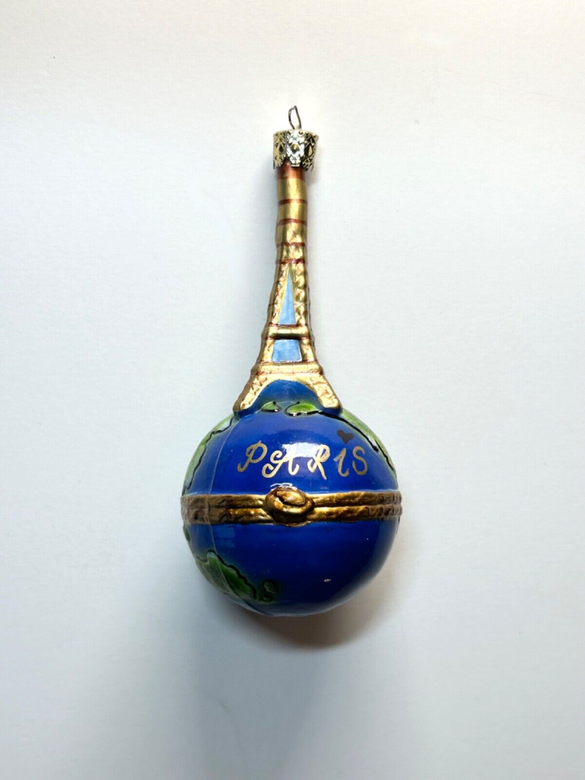 Christborn Eiffel Tower Paris  Christmas Ornament - Vintage Glass  2003 Germany