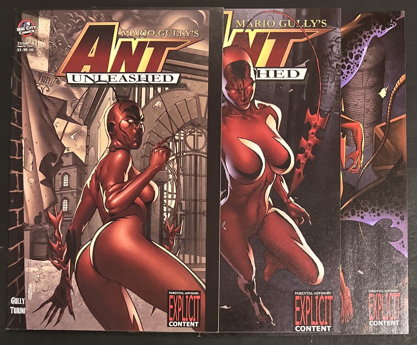 Ant Unleashed #1-3 Complete Series (Big City Comics 2007) FN Mario Gully 1 2 3