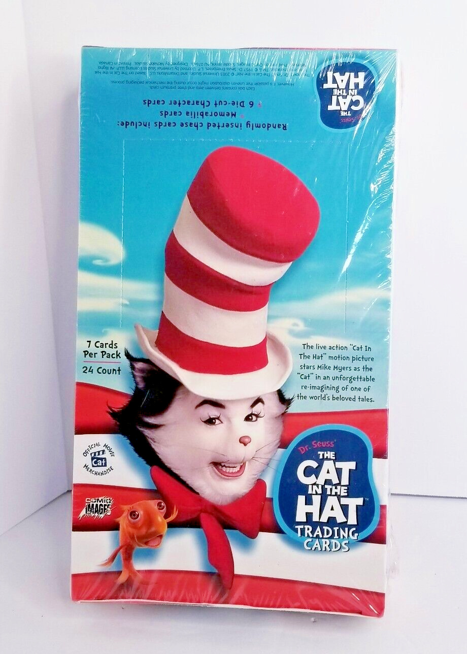 THE CAT IN THE HAT MOVIE TRADING CARDS 2003 COMIC IMAGES SEALED BOX - 24 PACKS