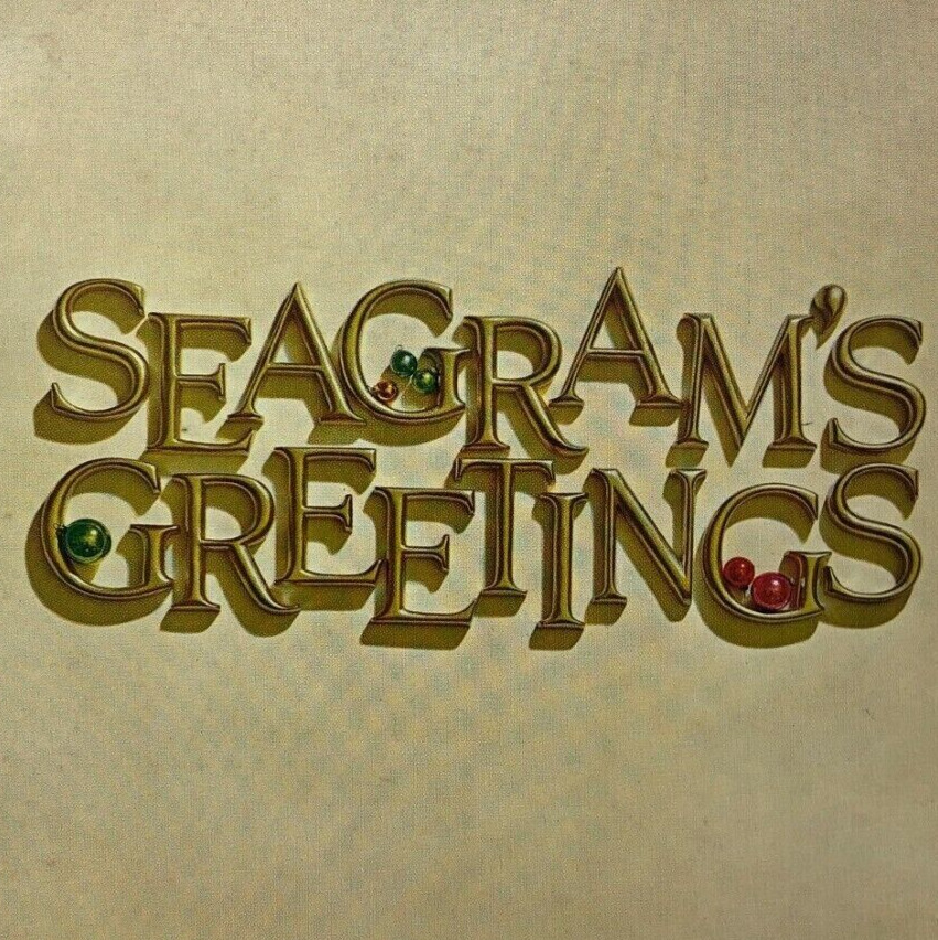Vintage 1963 Seagram Employee Associate Greetings Spotlight Holiday Annual Book