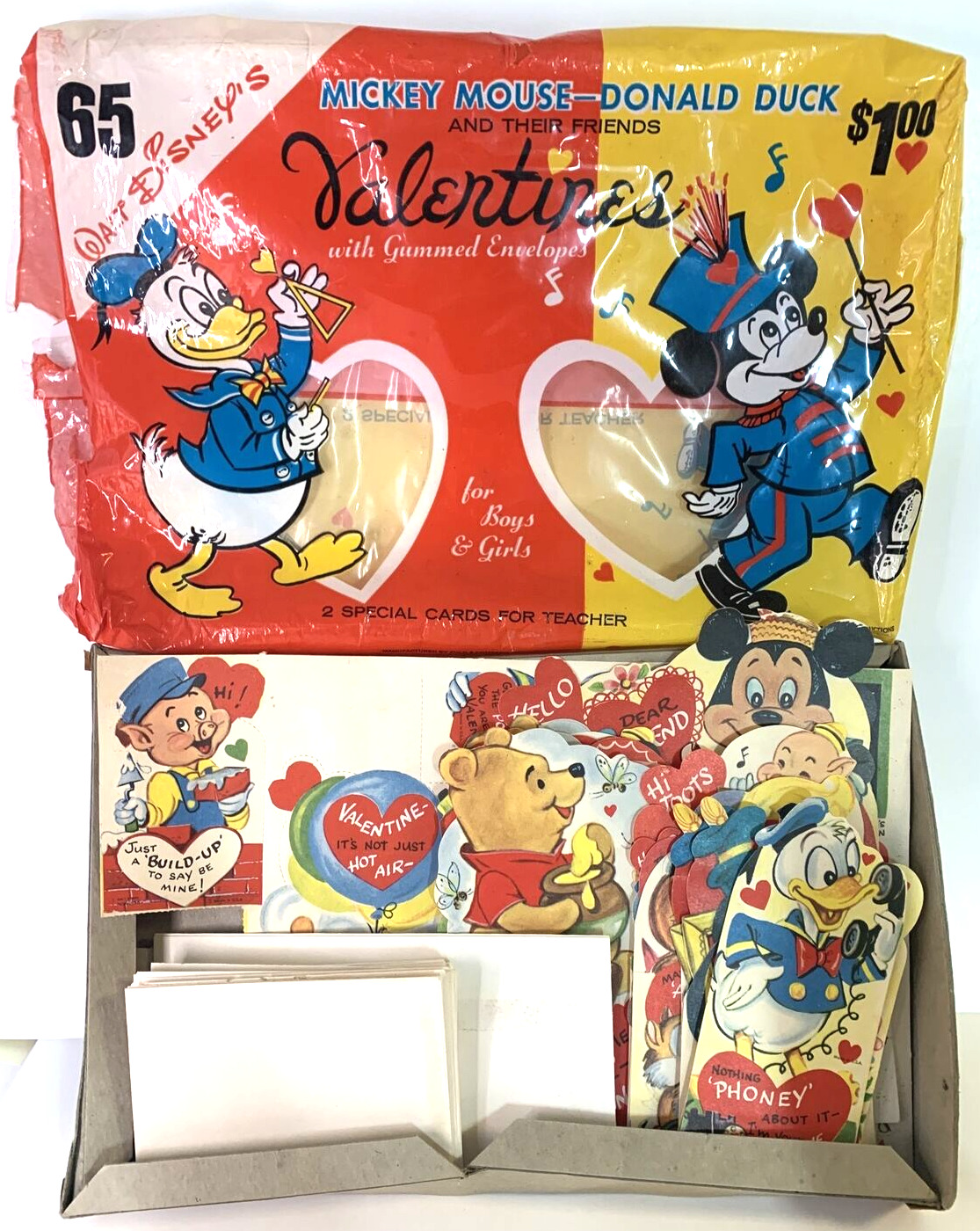 Vintage 1960‚Äôs Disney Valentines by Luster Brite in Original Packaging