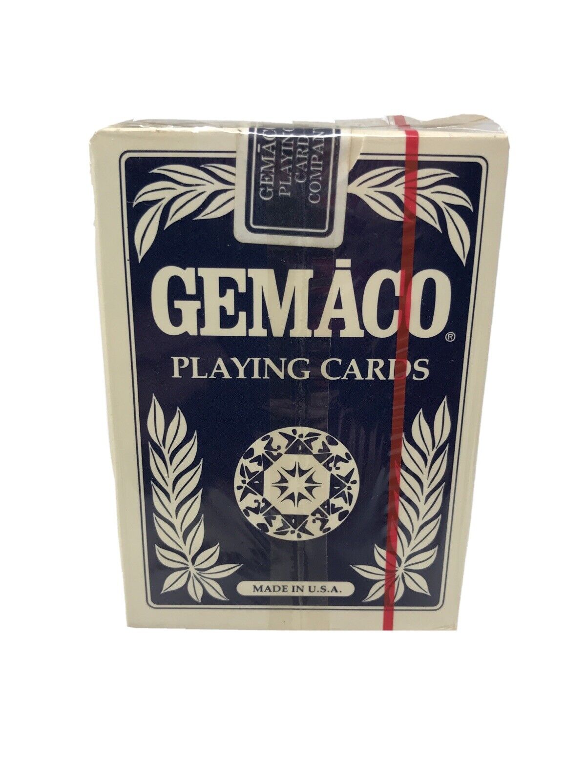 Vintage Gemaco  Blue Jumbo Tech Art Faces Playing Cards Made U.S.A.