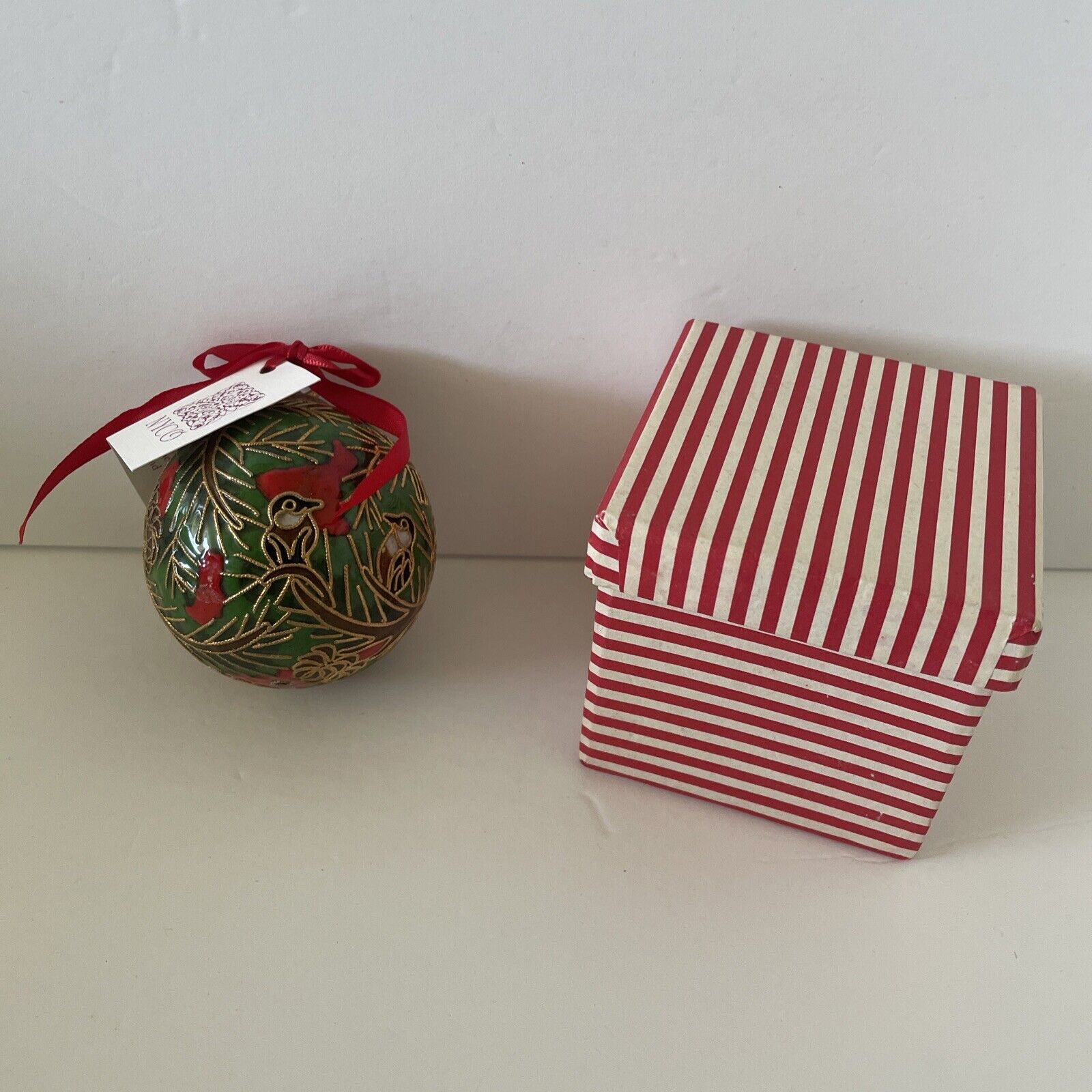 NYCO Ltd. Nicki Yassman Enamel Christmas Tree Ornament, Birds With Box 2.5\
