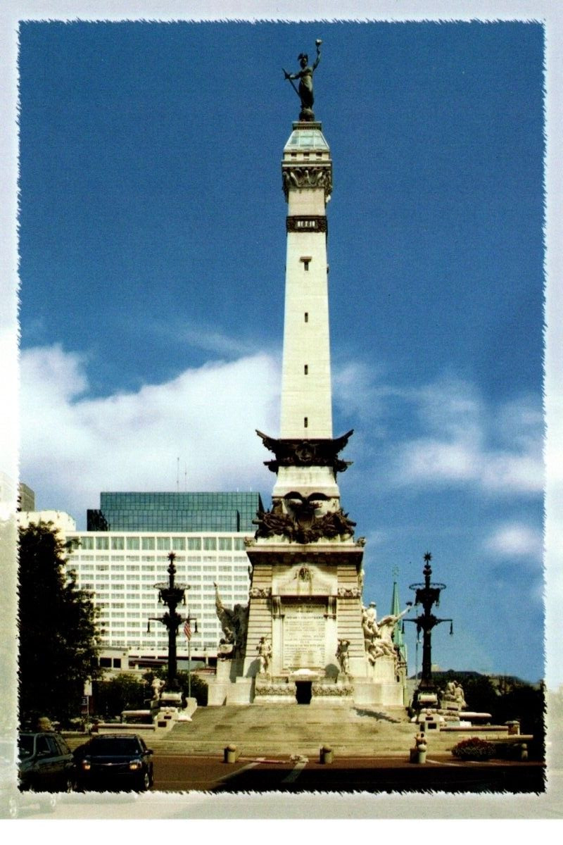 Indiana Indianapolis 4x6 Postcard Soldiers and Sailors Monument #221
