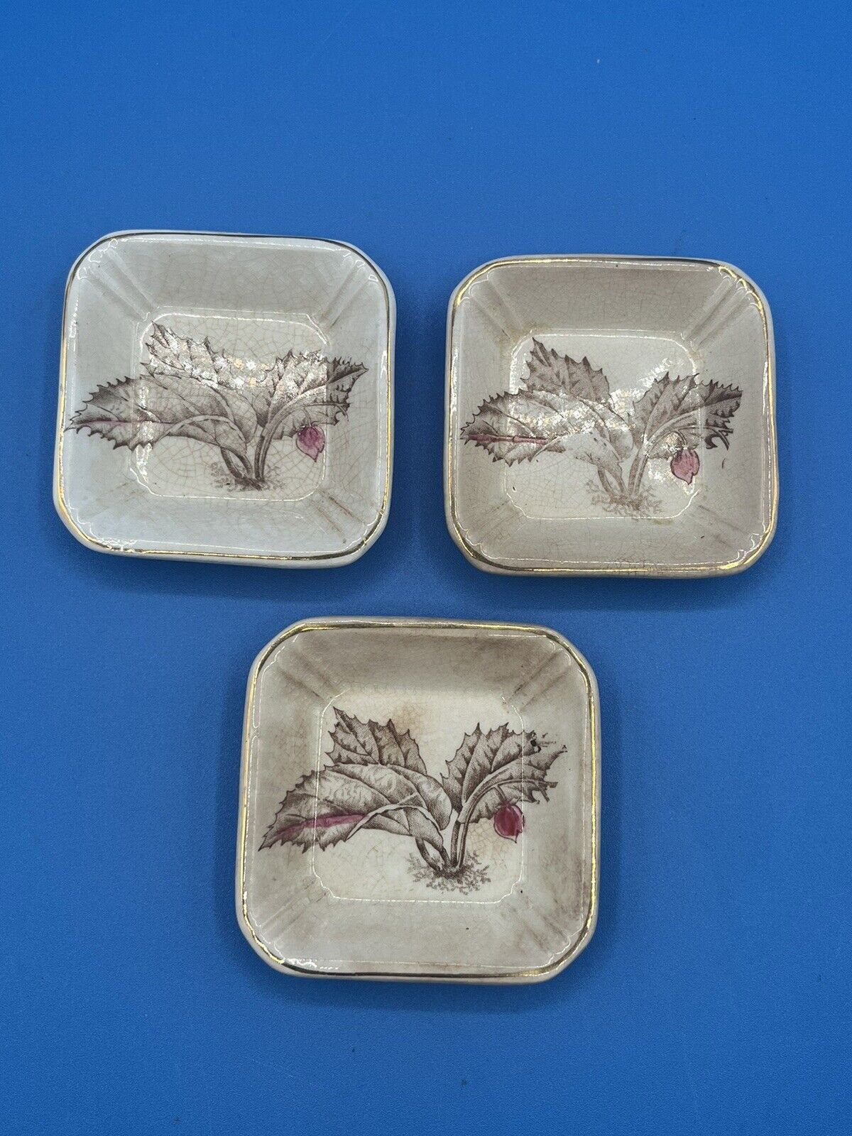 Lot 3 Alfred Meakin Royal Ironstone Butter Pats ~ England ~ Set Of Three