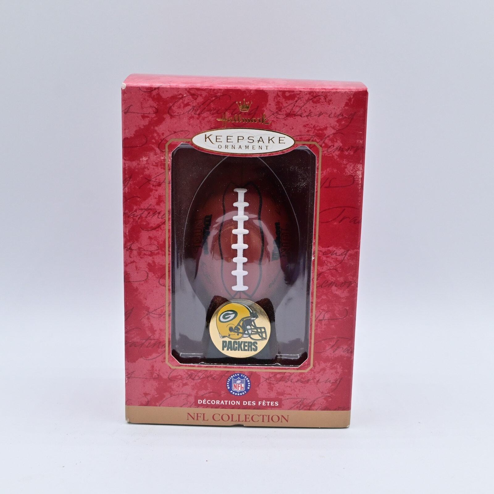 Vintage 2000 Hallmark Keepsake NFL Collection Greenbay Packers Football Ornament