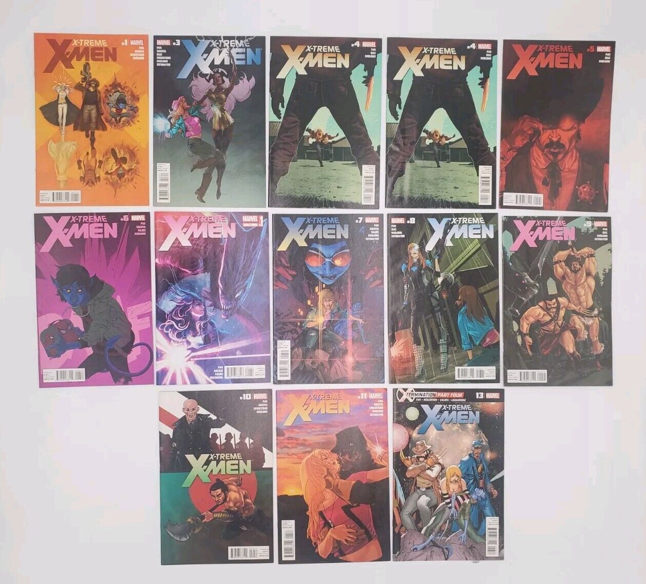 2012 MARVEL Comics X-TREME X-MEN (vol.2) #1-13 + #7.1 Lot Set Missing #2, 12 